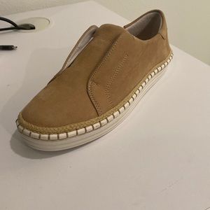 tan suede J/Slides alara platform sneaker